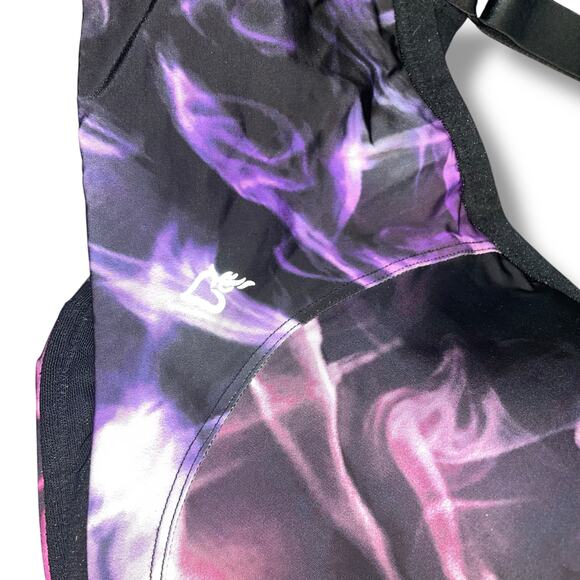 Torrid Active 40DDD Sports Bra 40F Underwire Smoke Print Run High Impact Purple - Picture 12 of 14